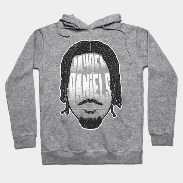 Jayden Daniels Washington Player Silhouette Hoodie by artbygonzalez